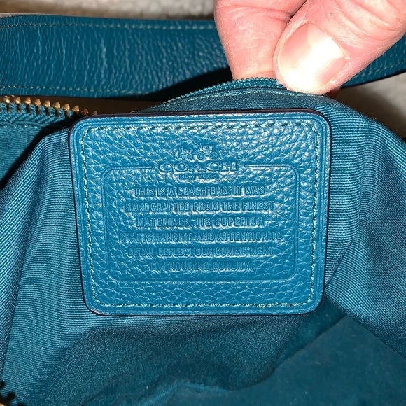 NWOT Coach East West Harley Deep Teal Hobo Bag - Picture 12 of 12